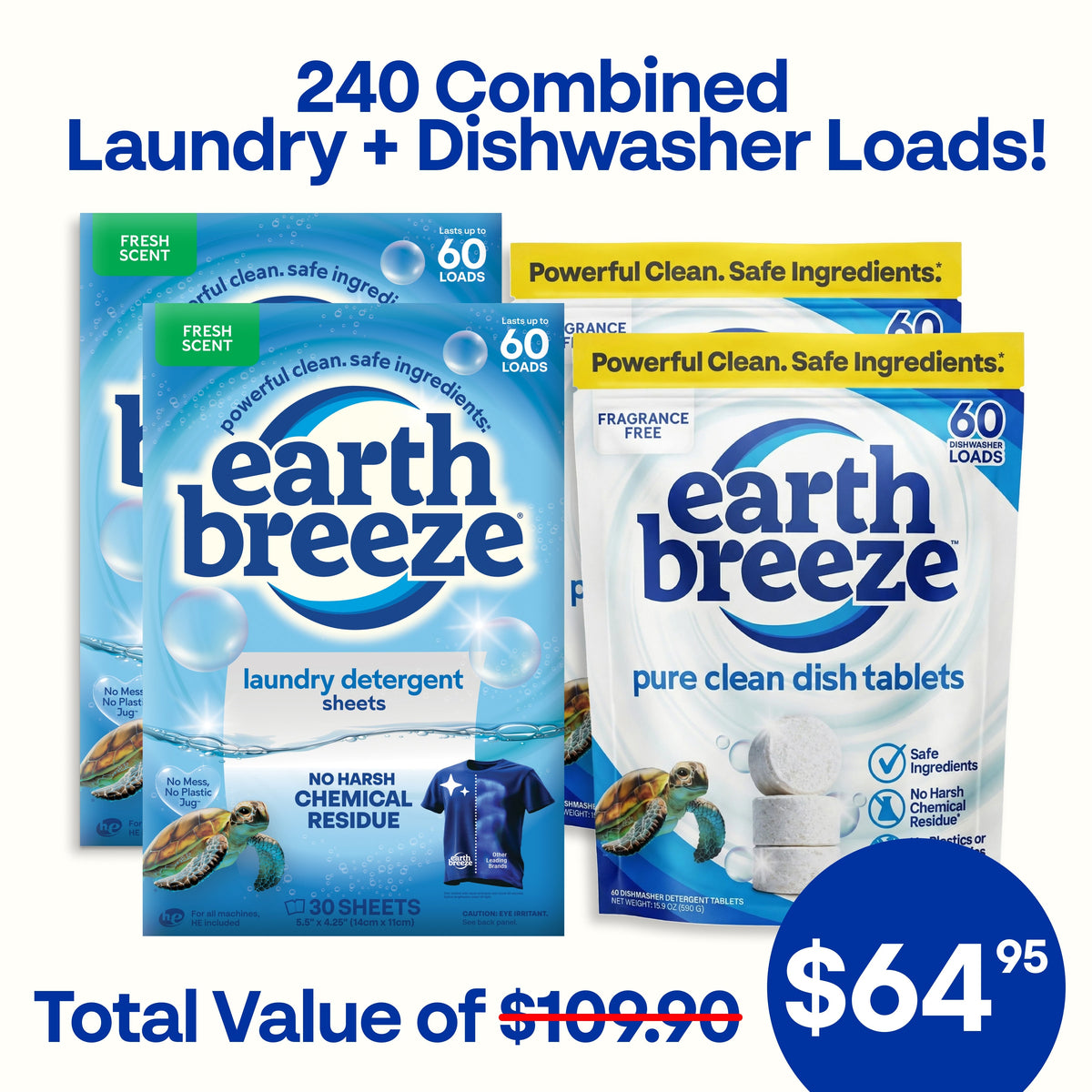 240 Laundry + Dishwasher Loads!
